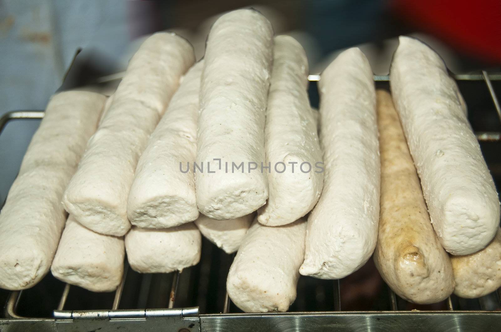 barbecue with German Bratwurst