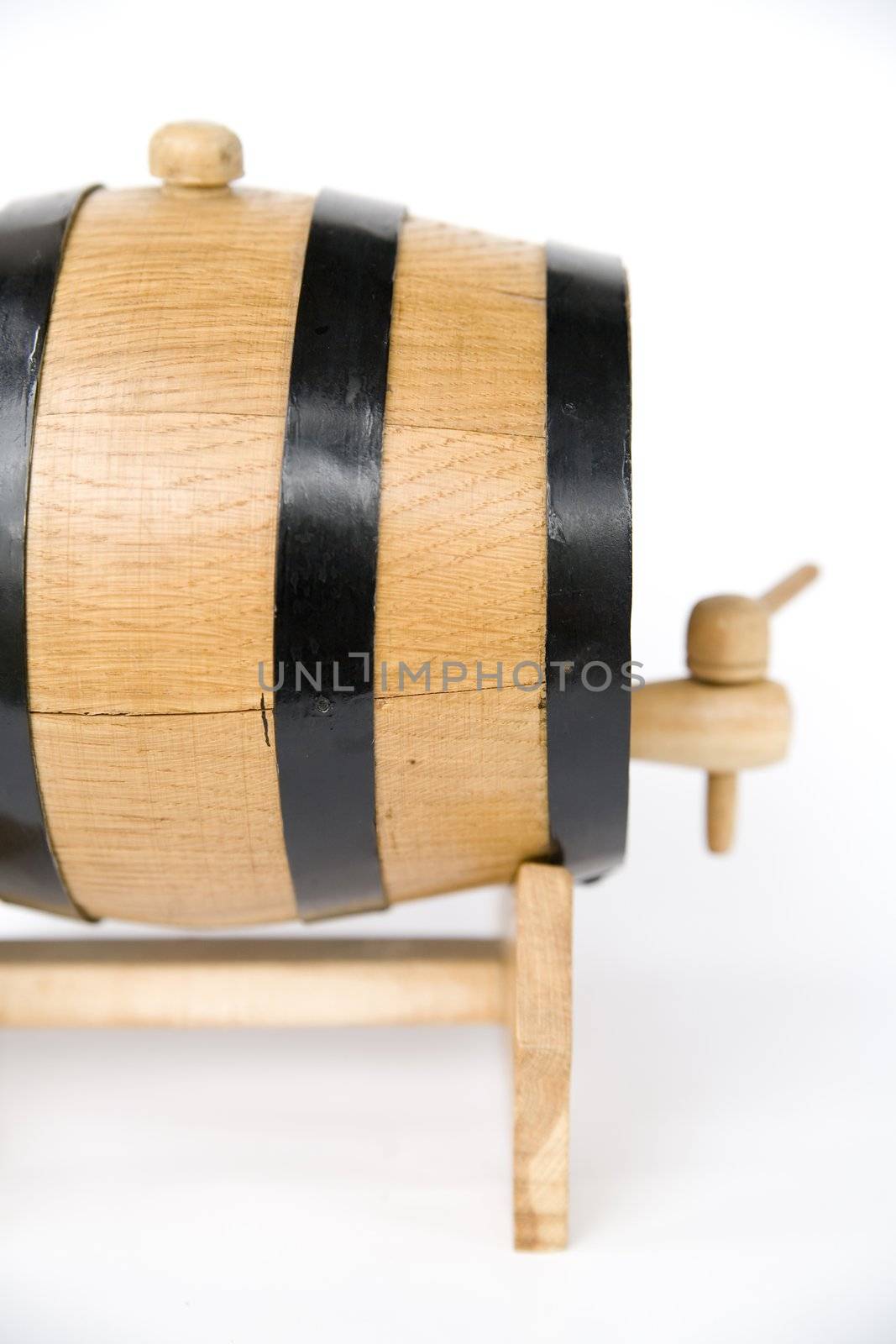 a small barrel with beer inside by furzyk73
