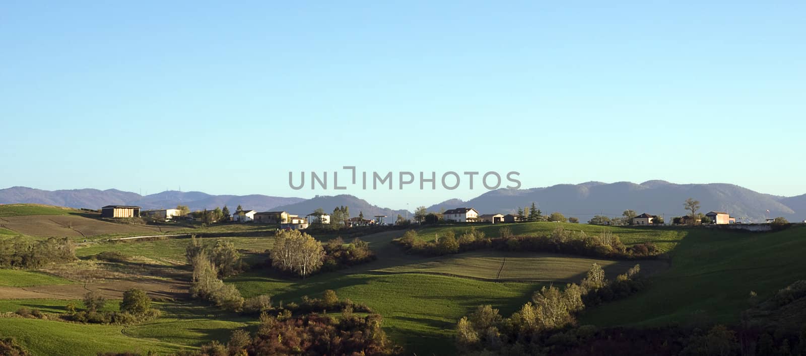  	 Autumnal landscape of the countryside 