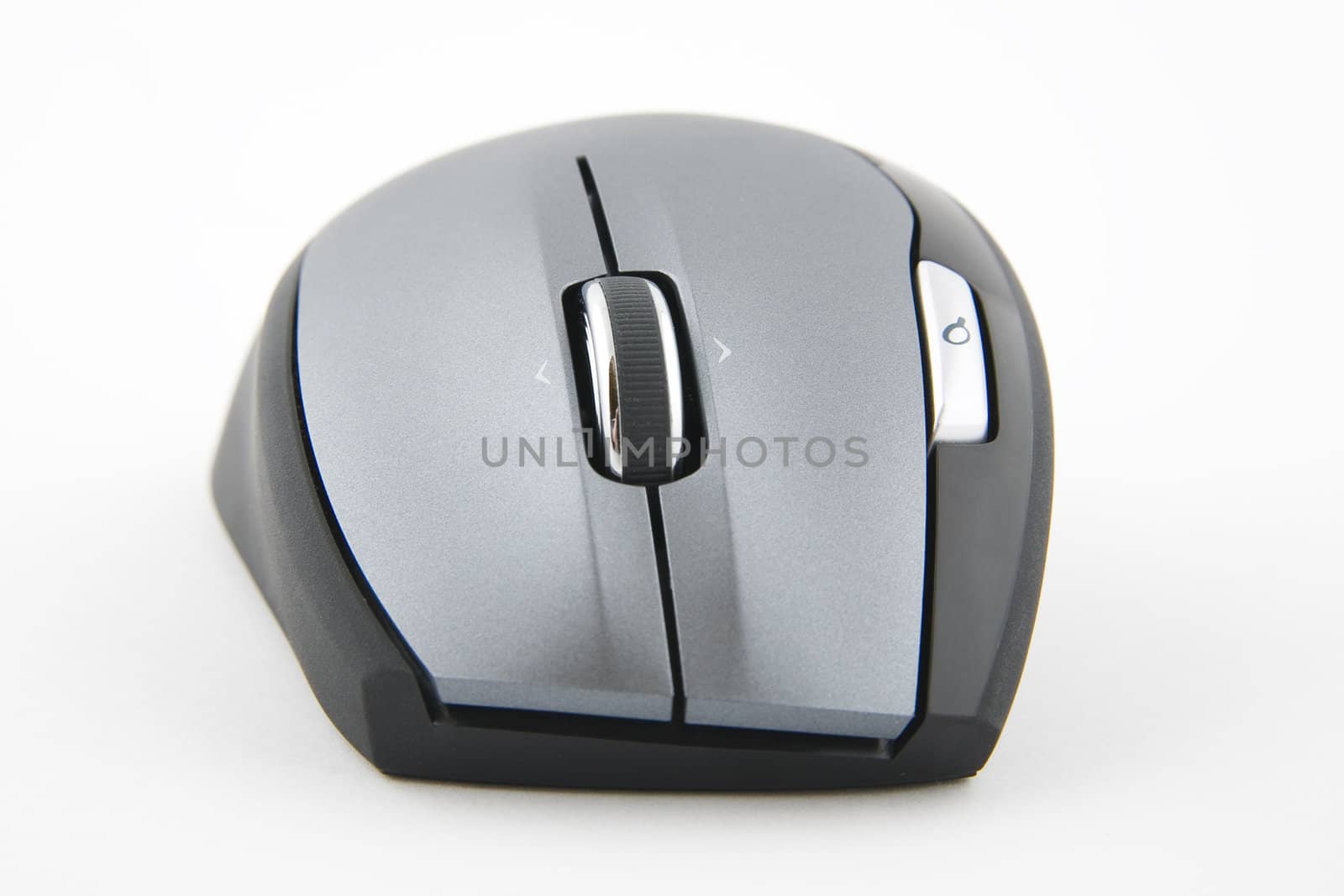 cordless computer mouse on very light background