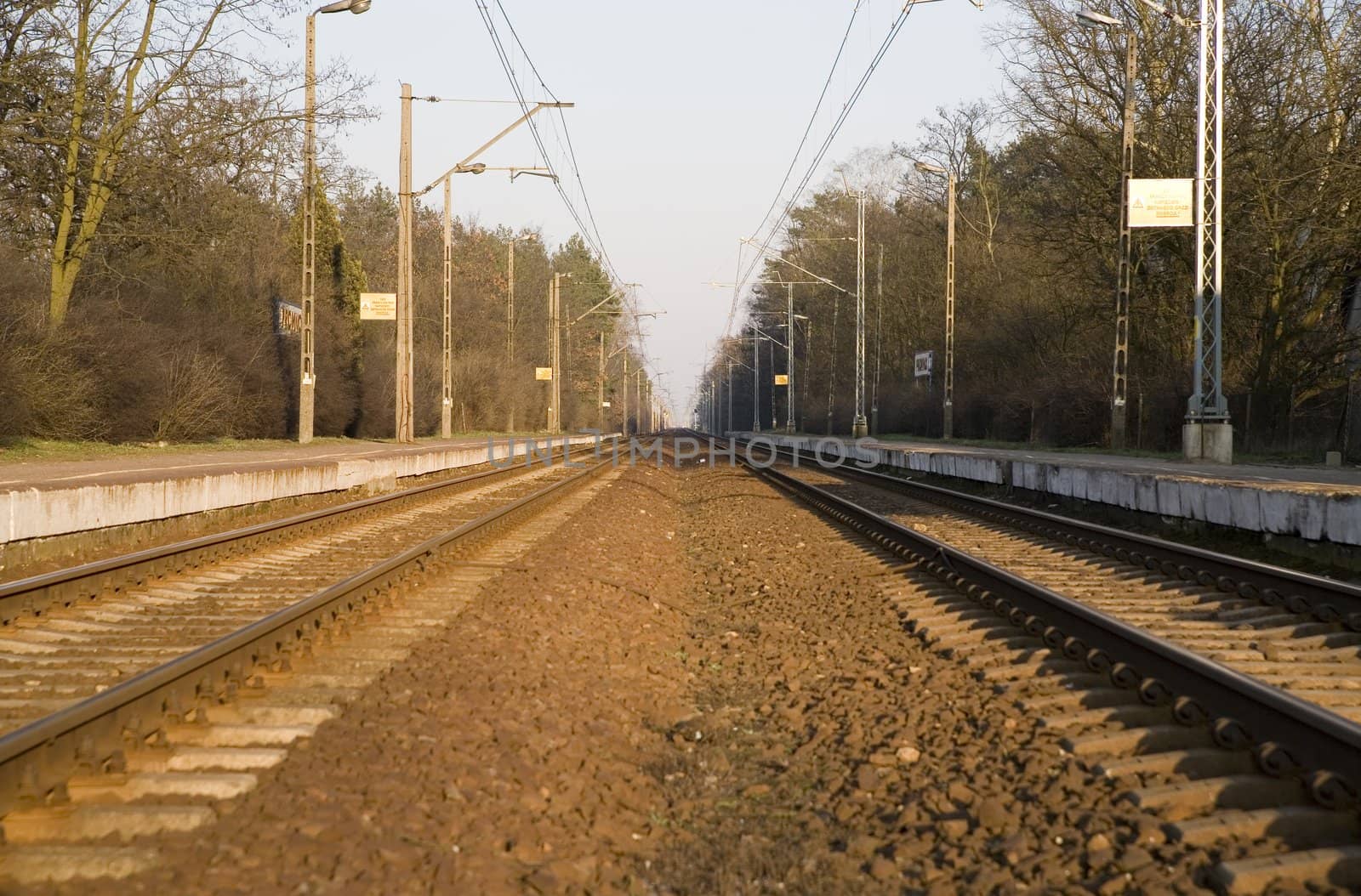 railway track - two track ways (Poland)