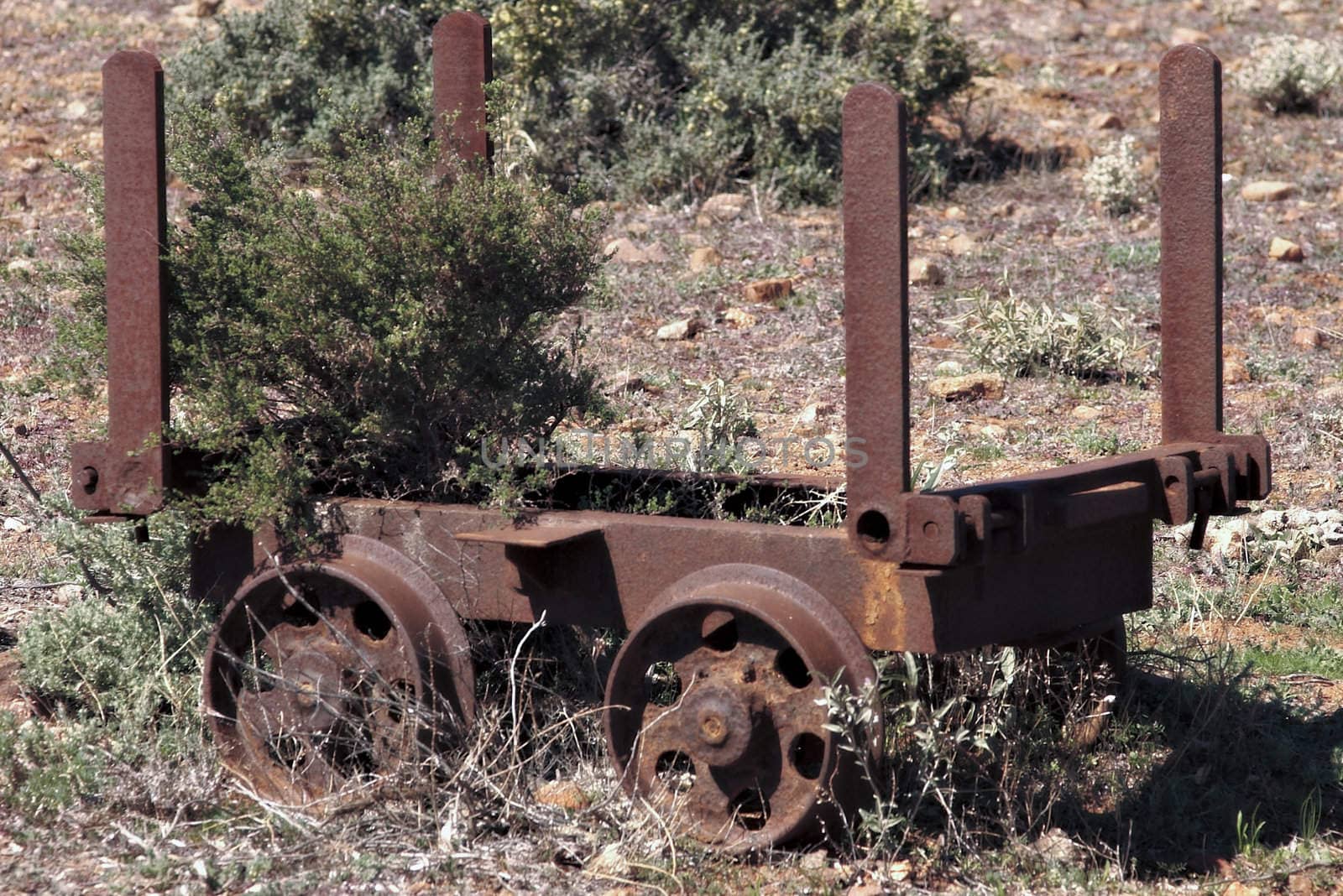 soft focus mine cart