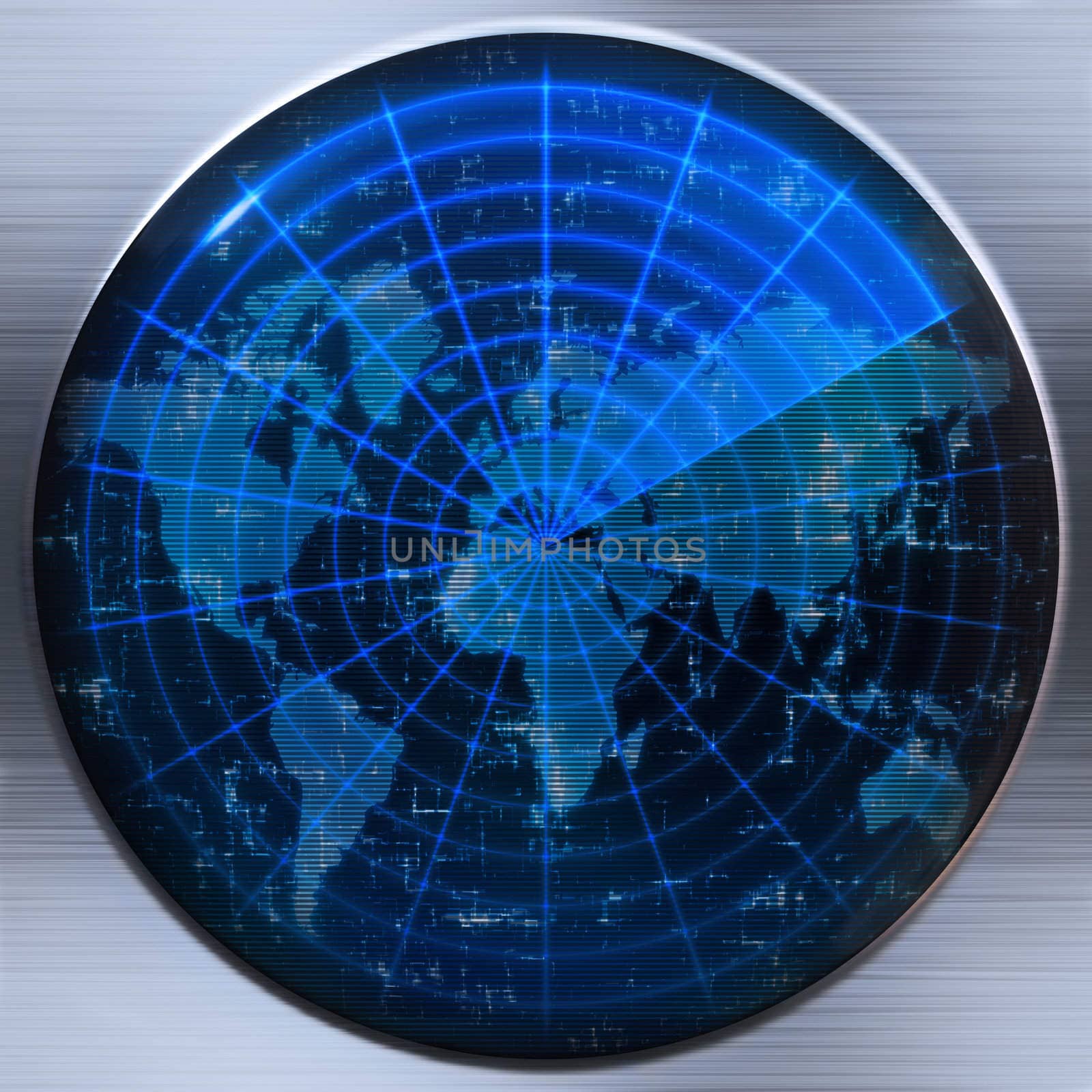 world map radar or sonar by clearviewstock