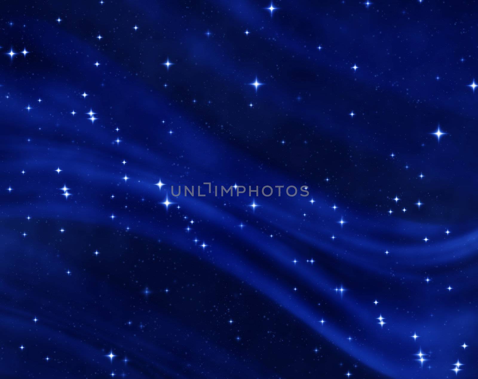 a nice blue star field of bright and shining stars