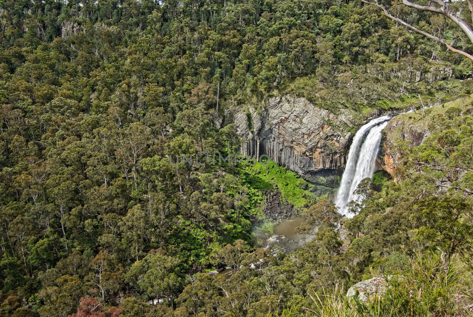 the beautiful and majestic ebor river waterfall