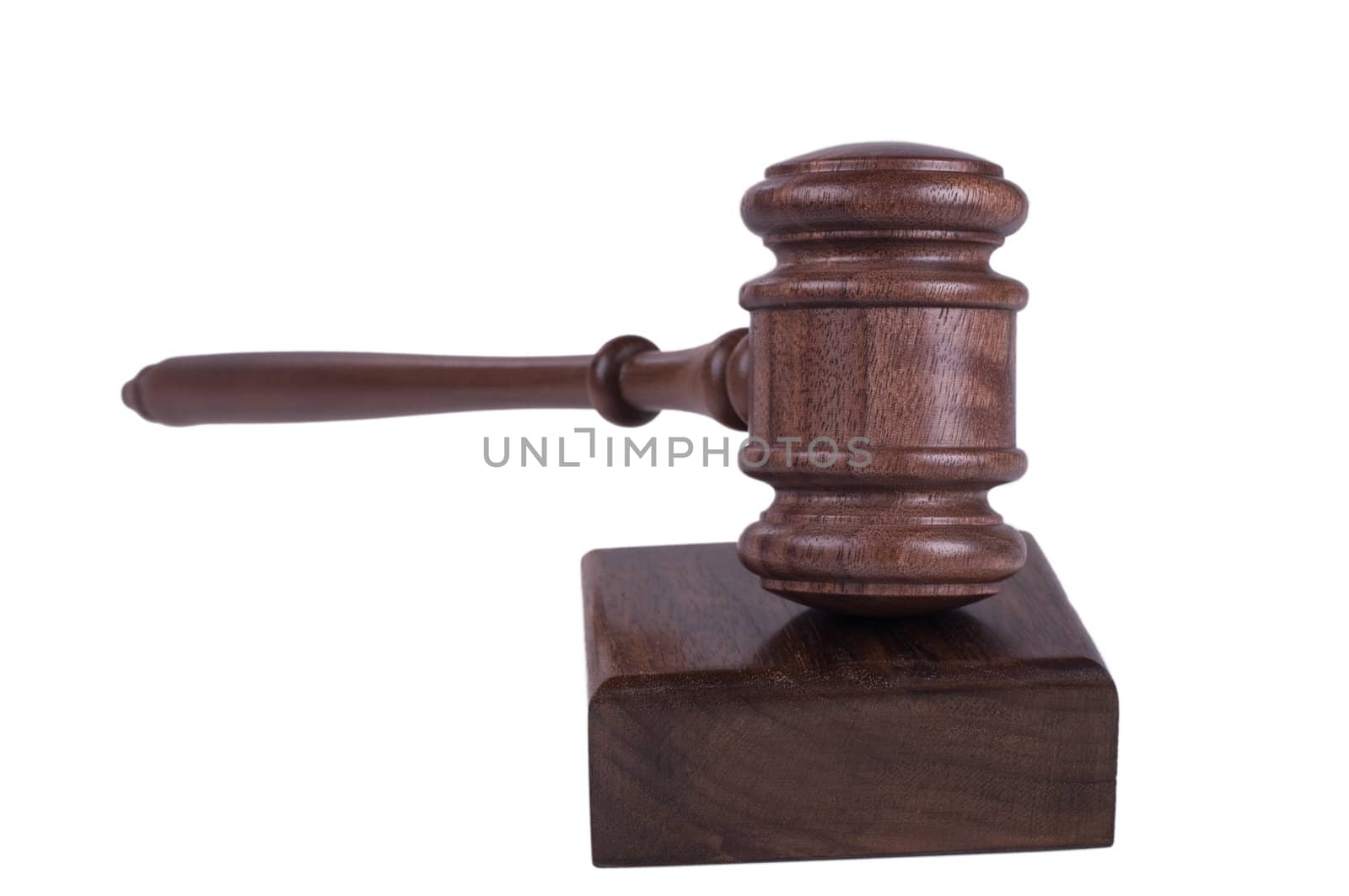image of a judges gavel isolated on white background