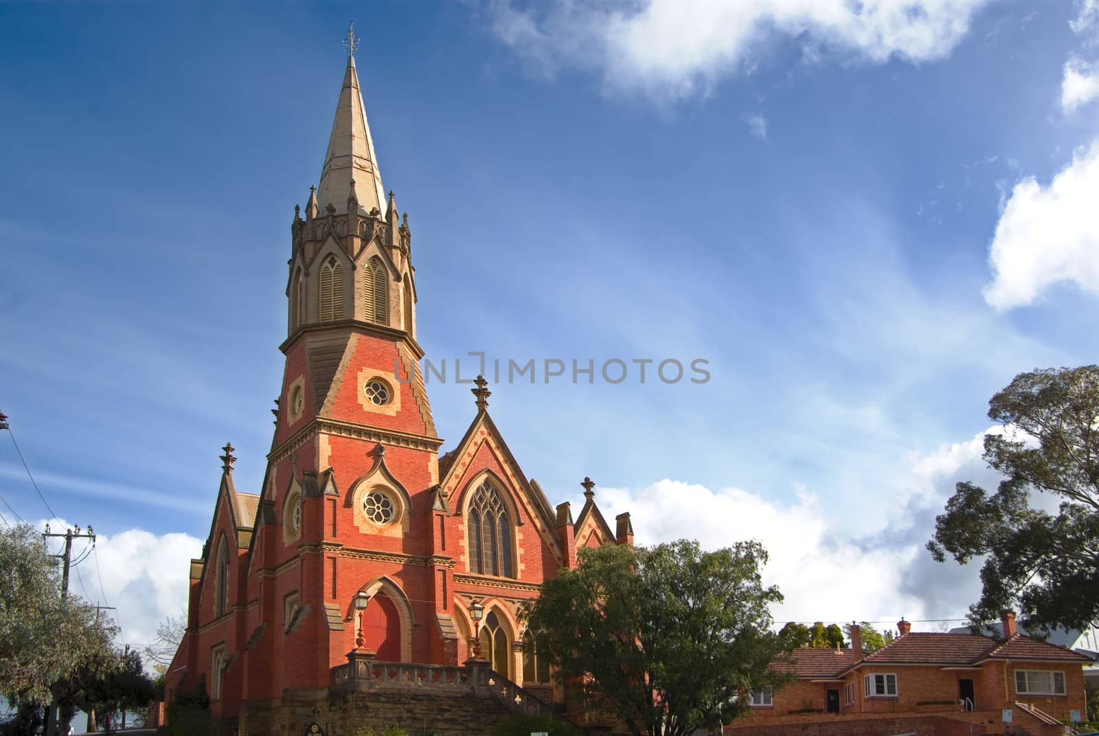 tall cathedral church at bendigo victoria