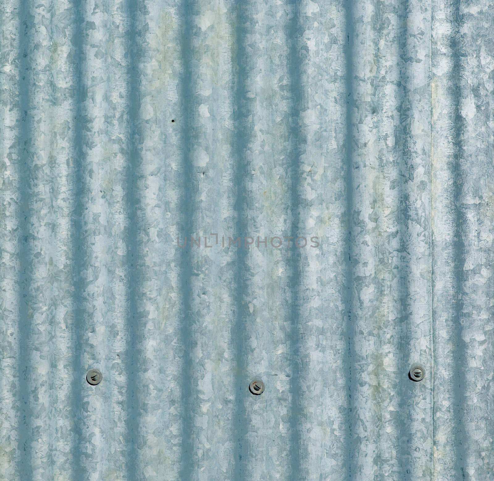 large sheet of galvanised or corrugated iron