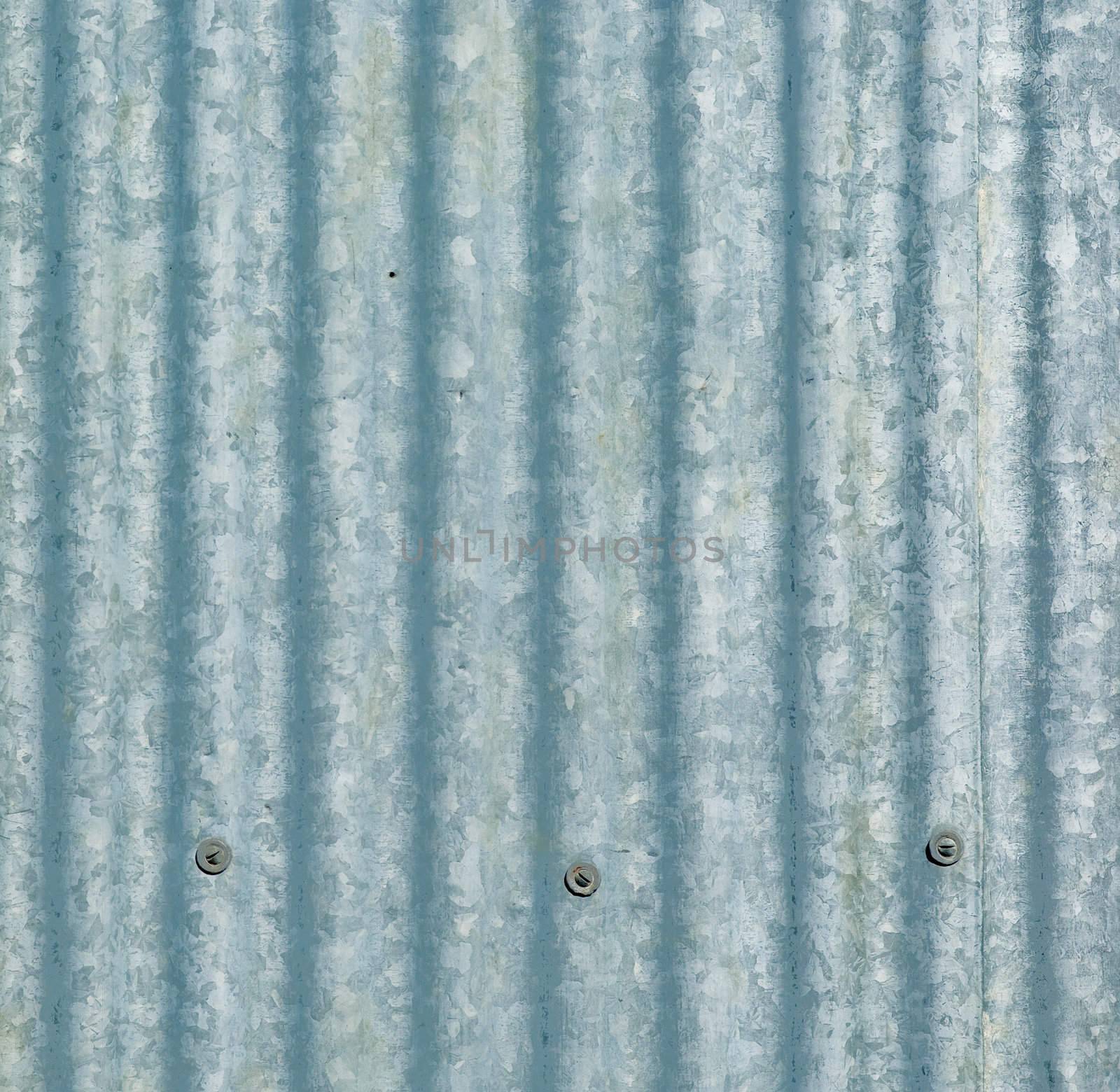 large sheet of galvanised or corrugated iron