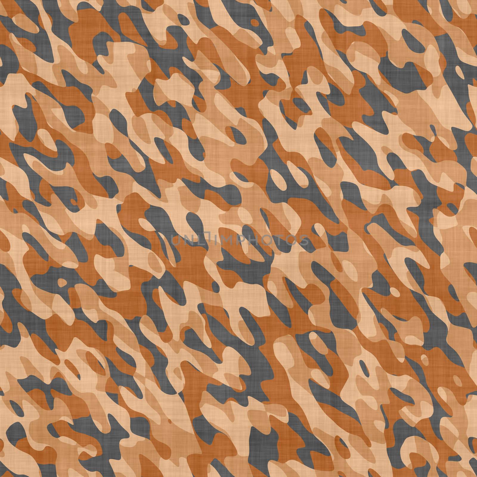 large seamless image of cloth printed with military camouflage pattern