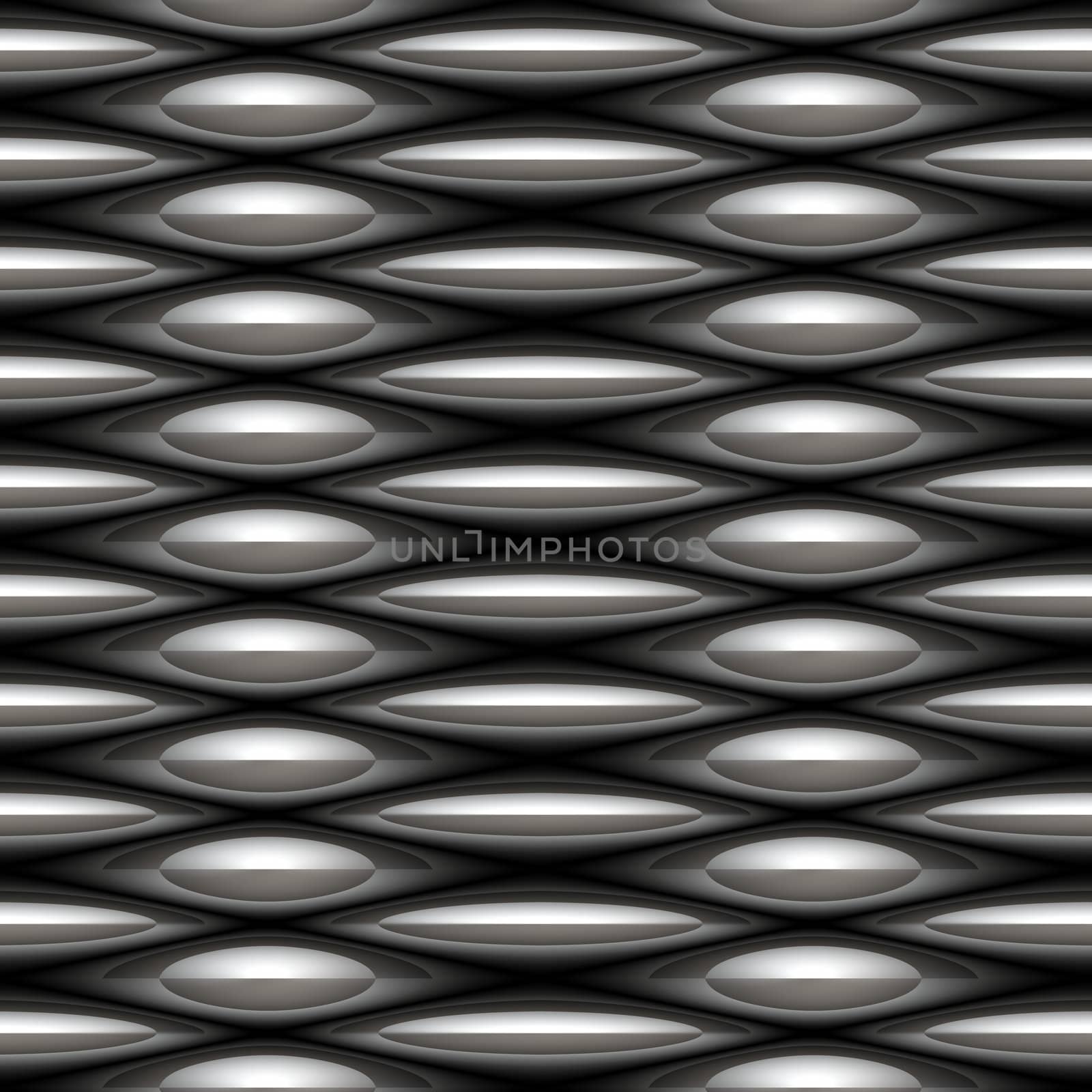 a large image of silver or chrome chain link mesh 