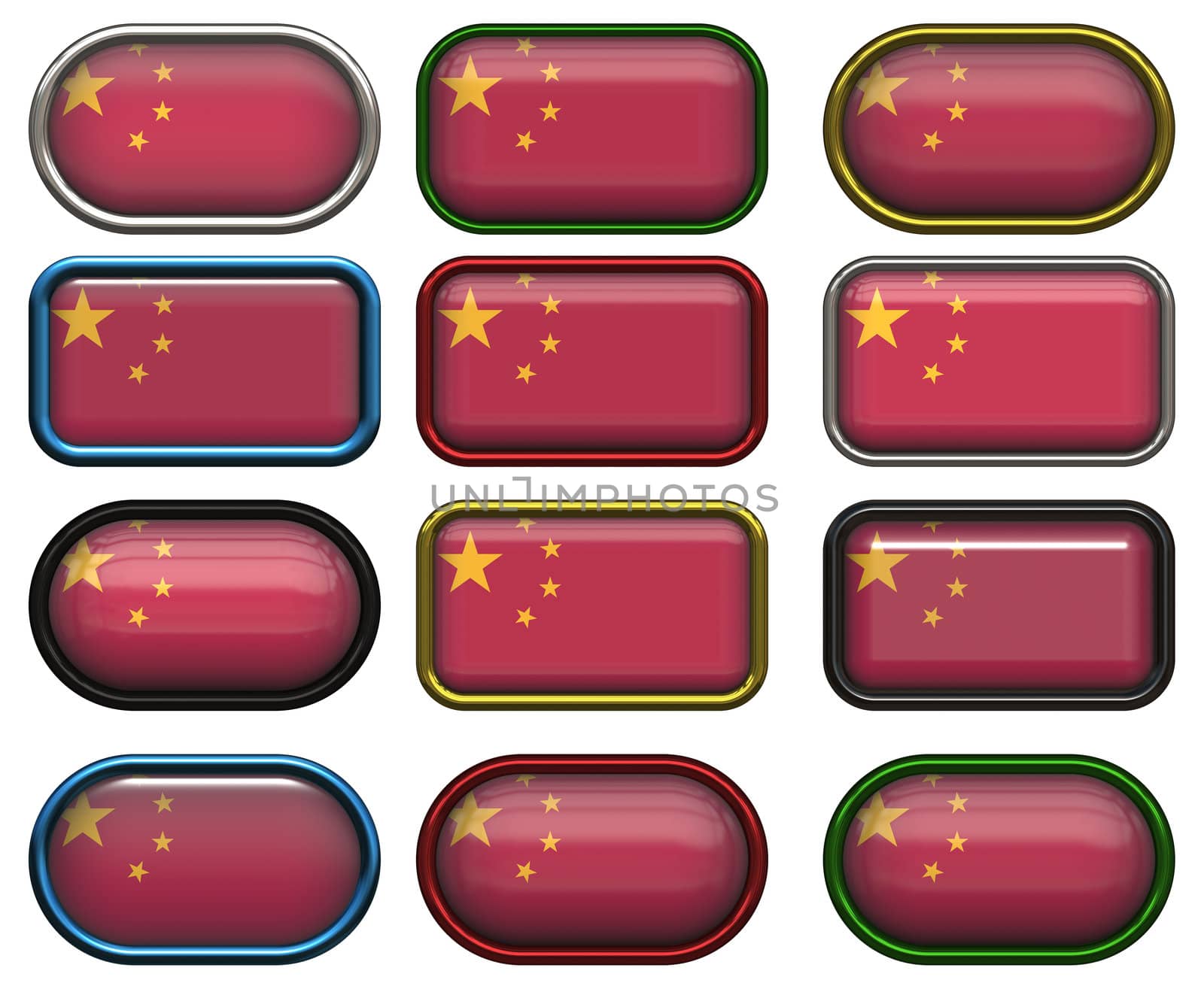 twelve buttons of the Flag of China