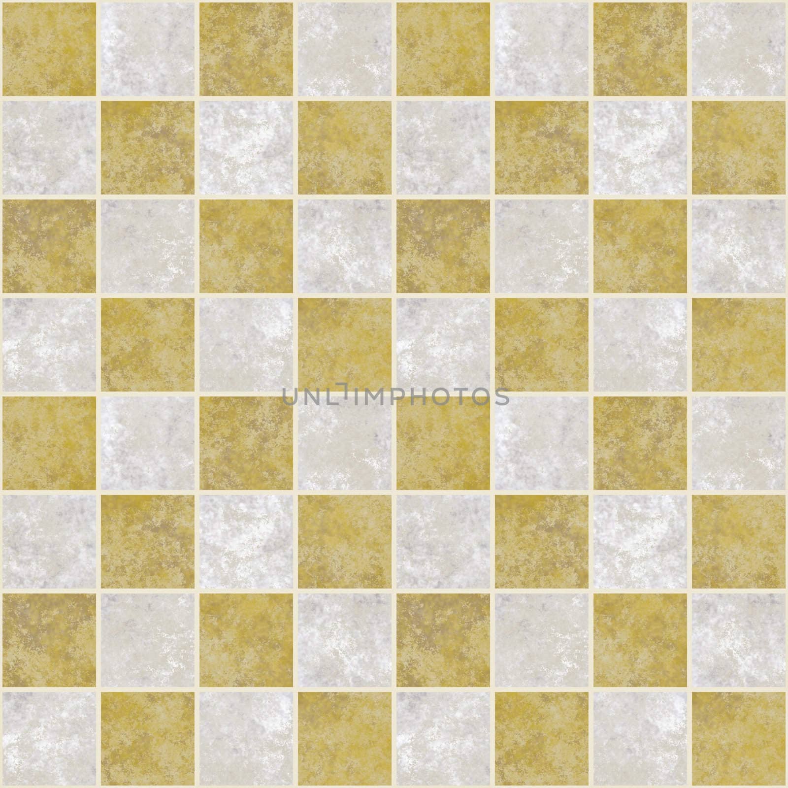 a large image of a checkered light marble floor
