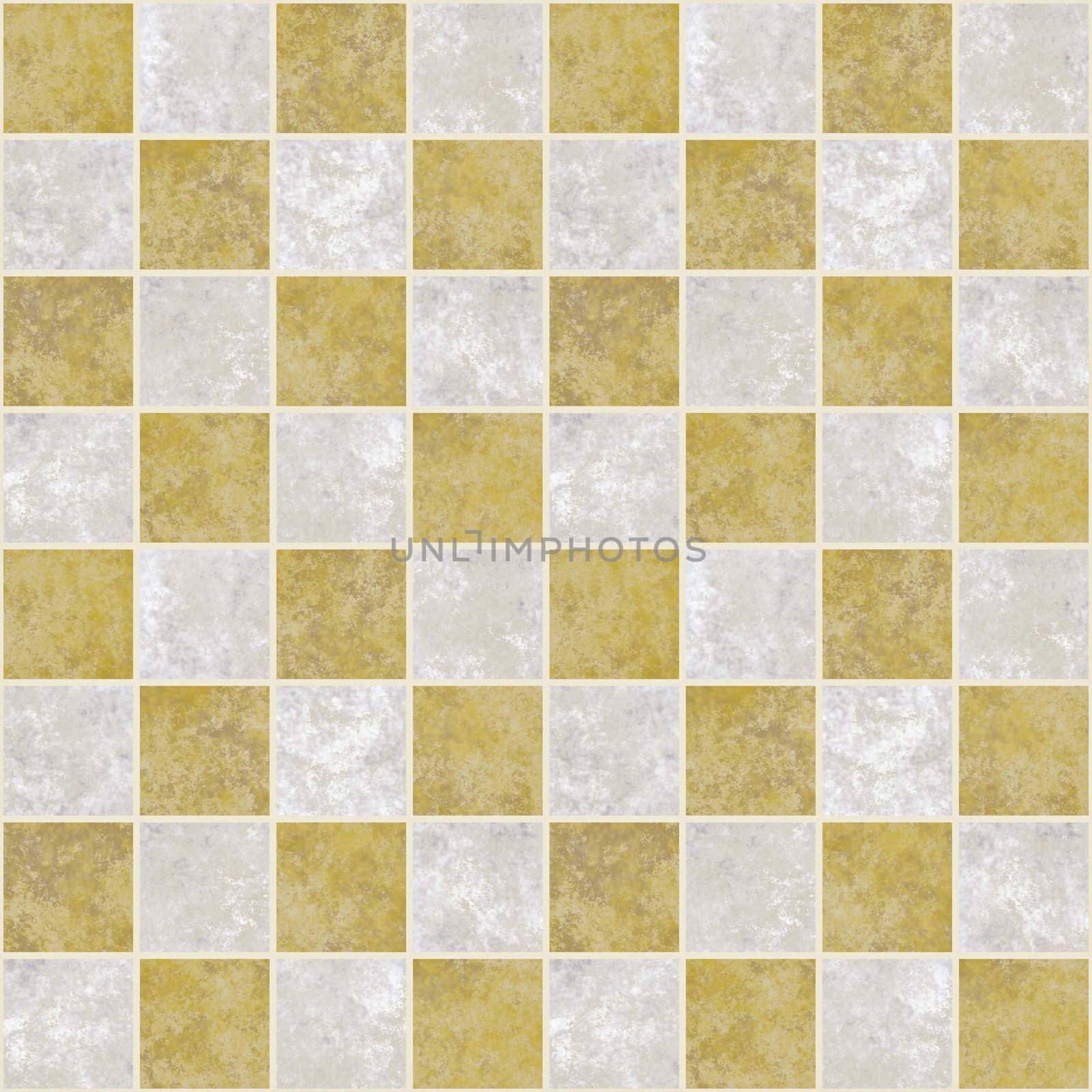 a large image of a checkered light marble floor