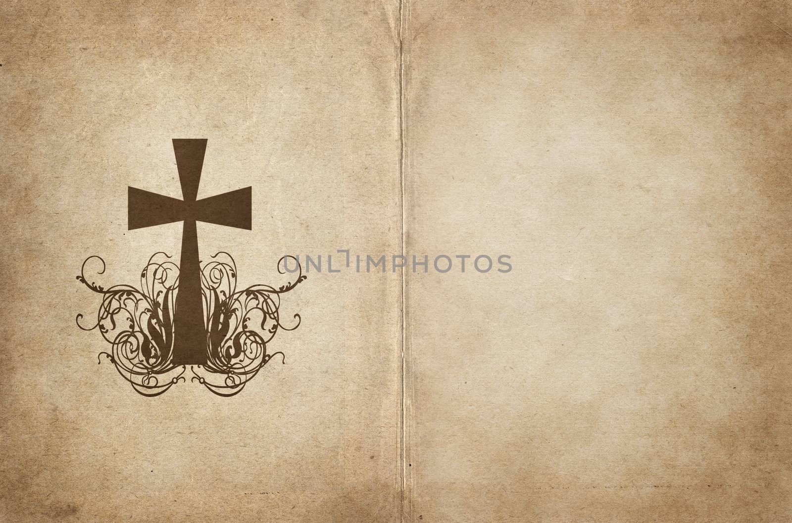 great image of old and worn parchment paper