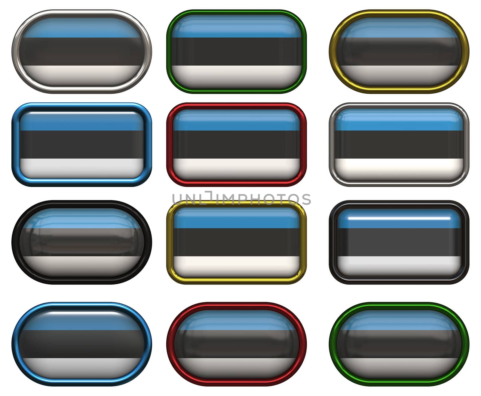 twelve buttons of the Flag of Estonia