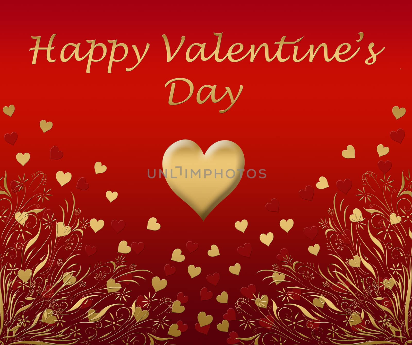 a beautiful valentines card with love hearts
