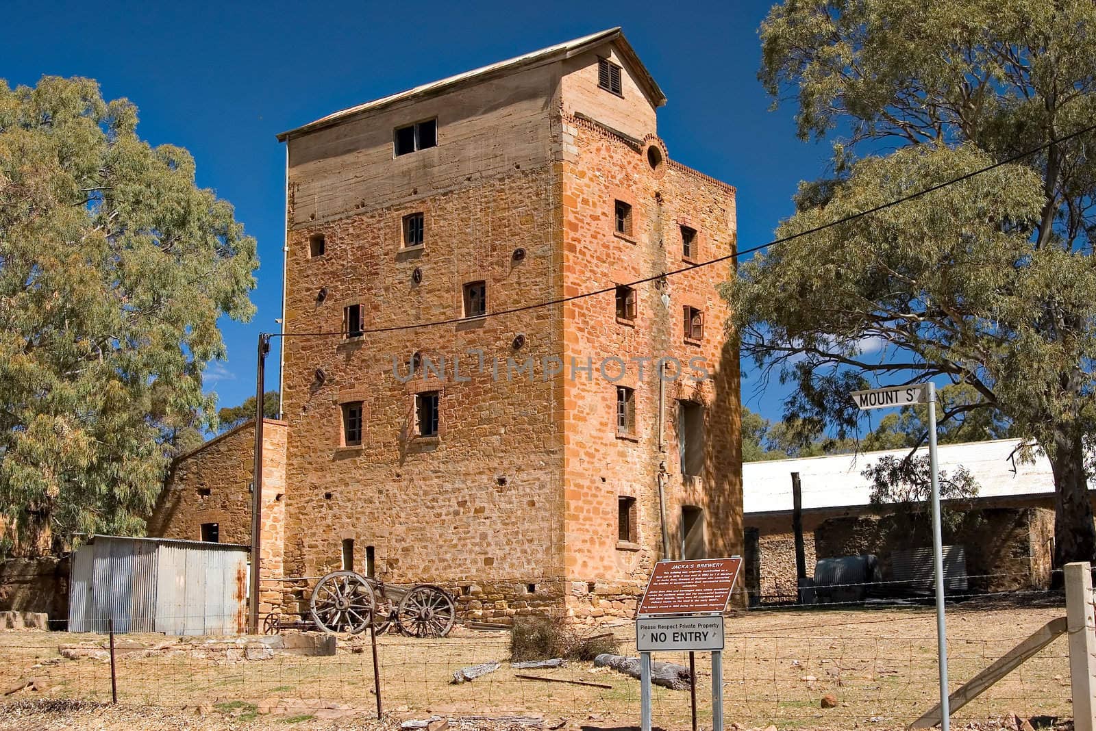 ruins of jacka's brewery at melrose south australia
