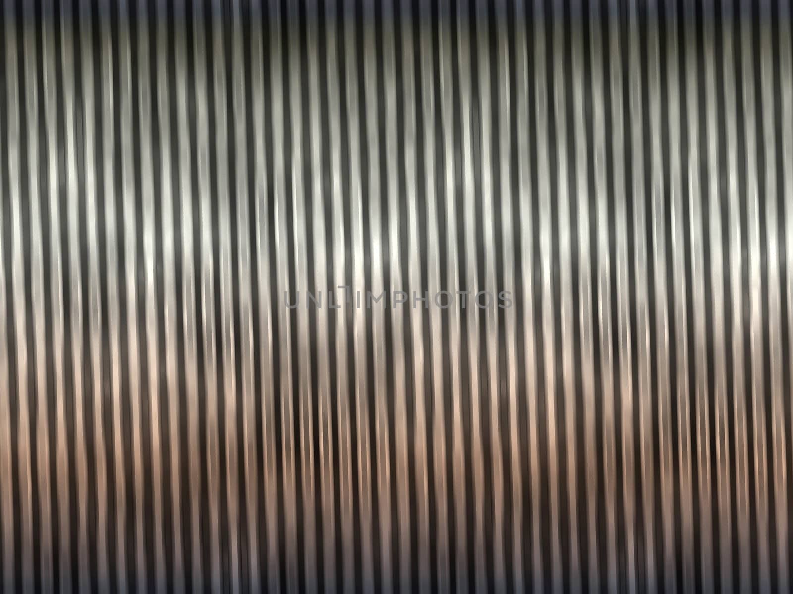 the rows of metal of a screw thread close up