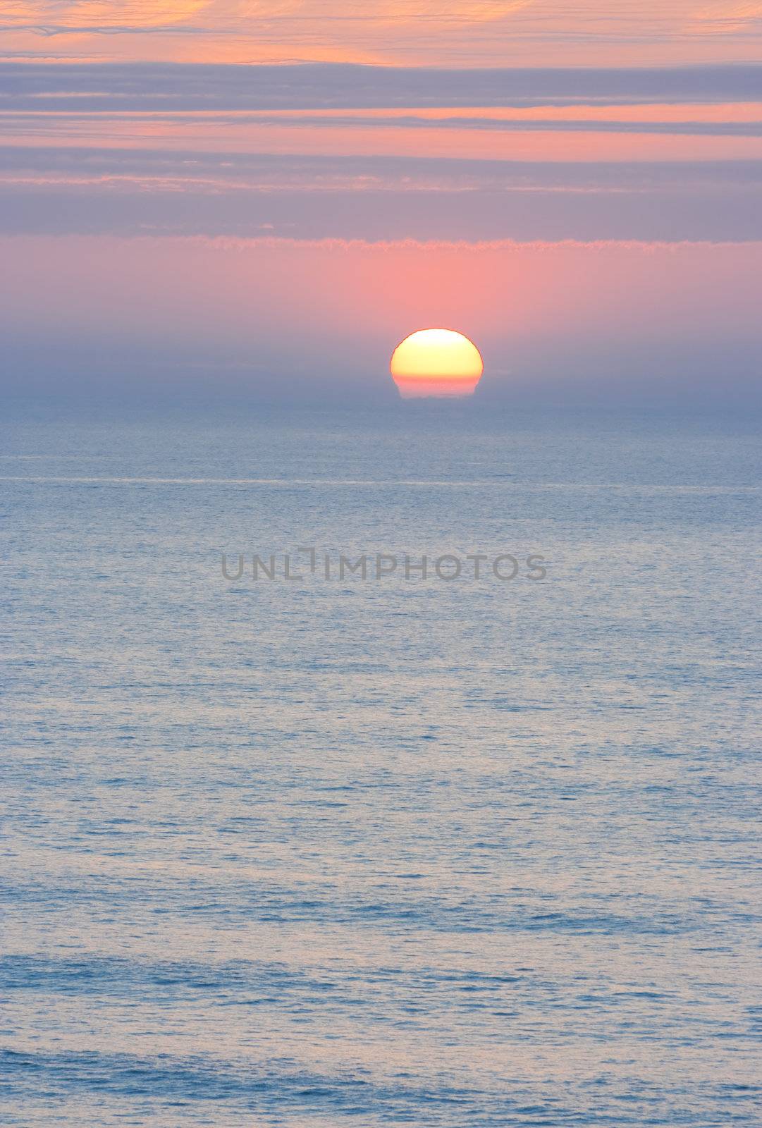 seascape in a summer ocean scene in Bilbao