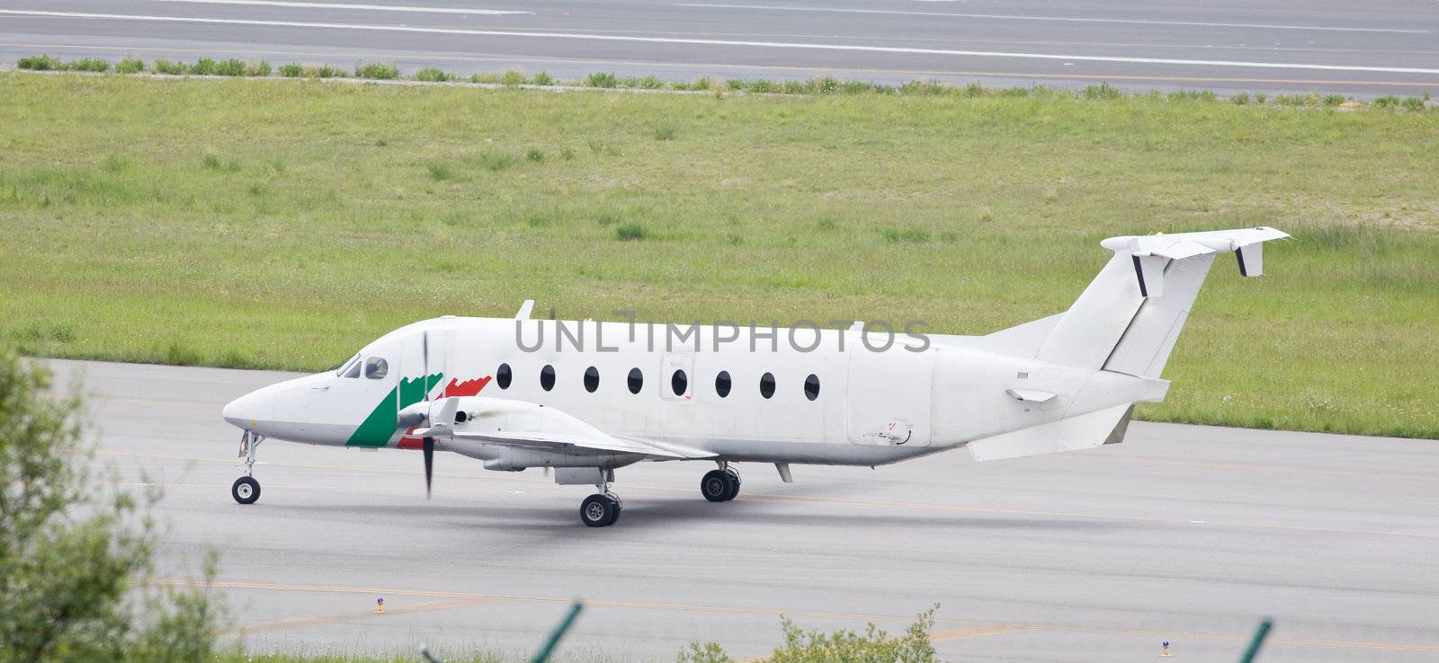 passenger airplane in a business transportation image