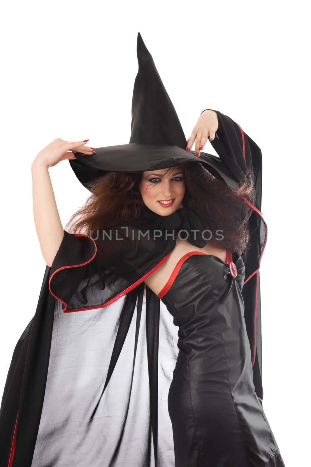 Beautiful young witch for Halloween by rozhenyuk