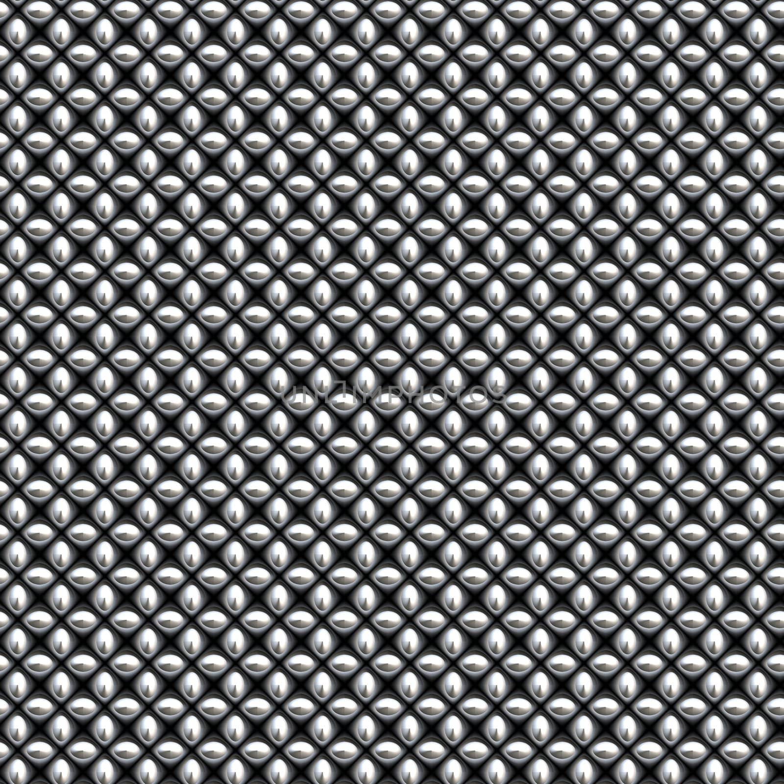 a large image of silver or chrome chain link mesh 