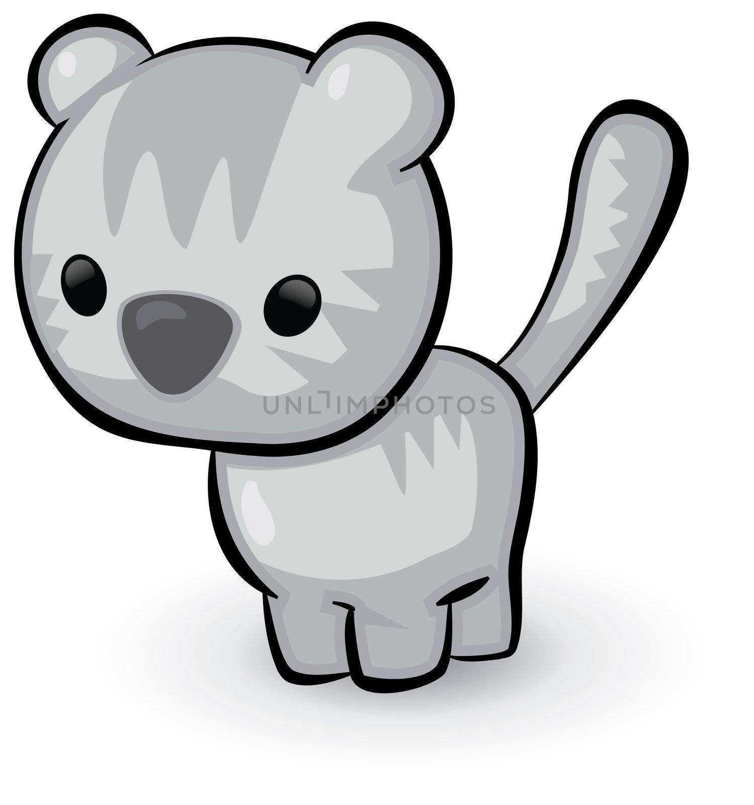 A cute vector Kitten ready to grace your design and attract audiences. 