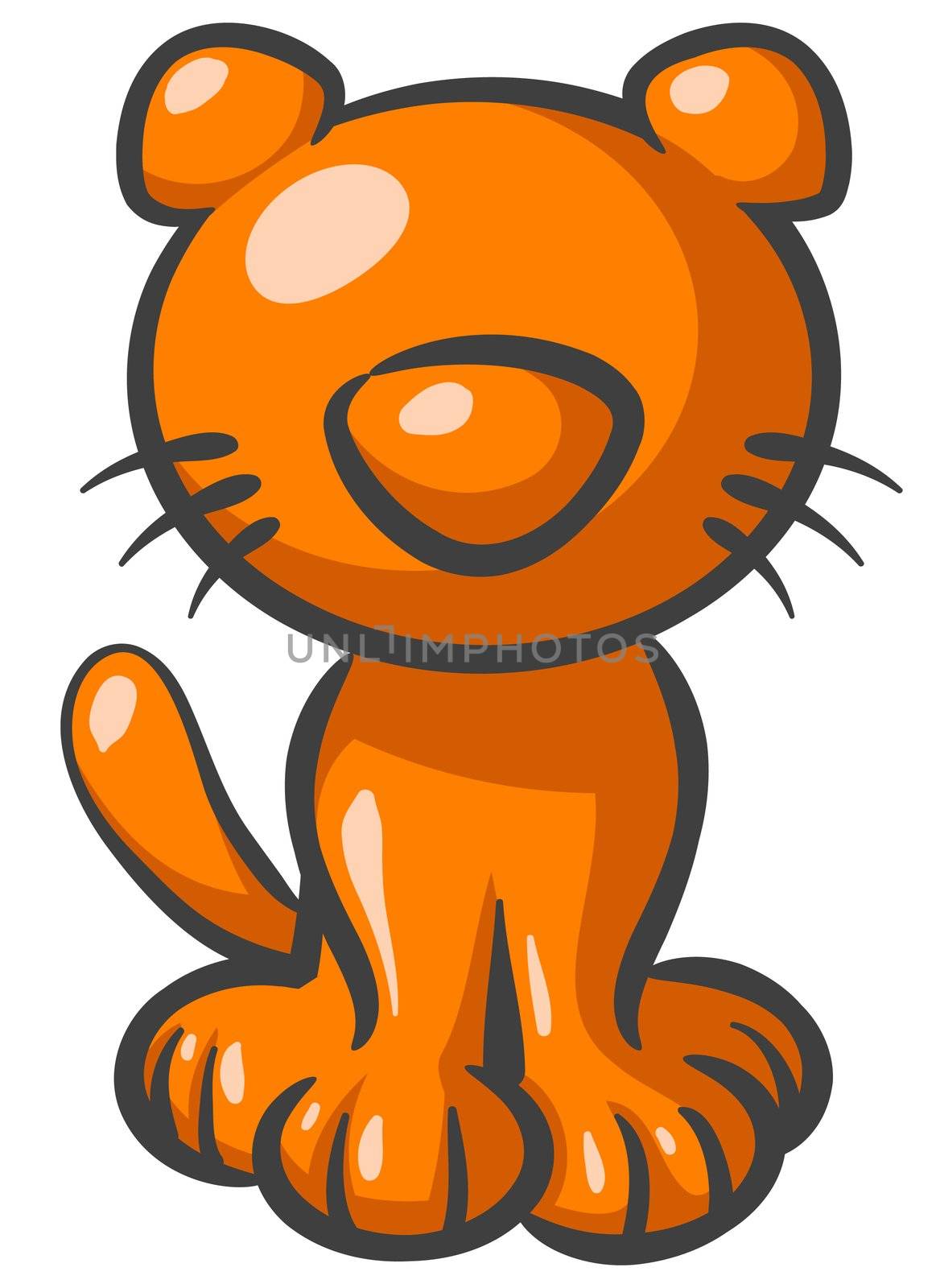 Orange Kitty Cat by LeoBlanchette
