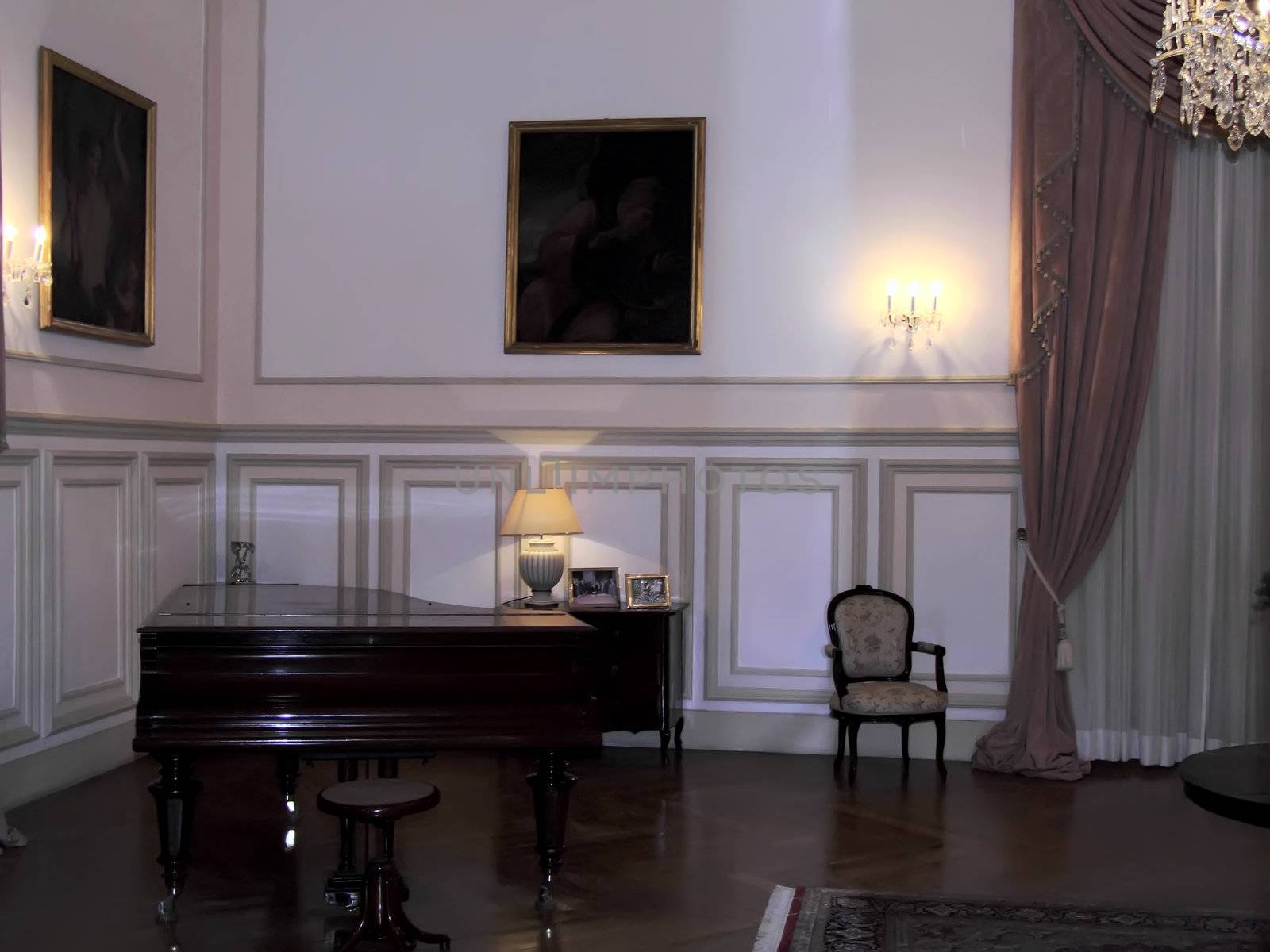 Imposing Baroque Architecture within the rooms of the Palace of the President of Malta - San Anton Palace