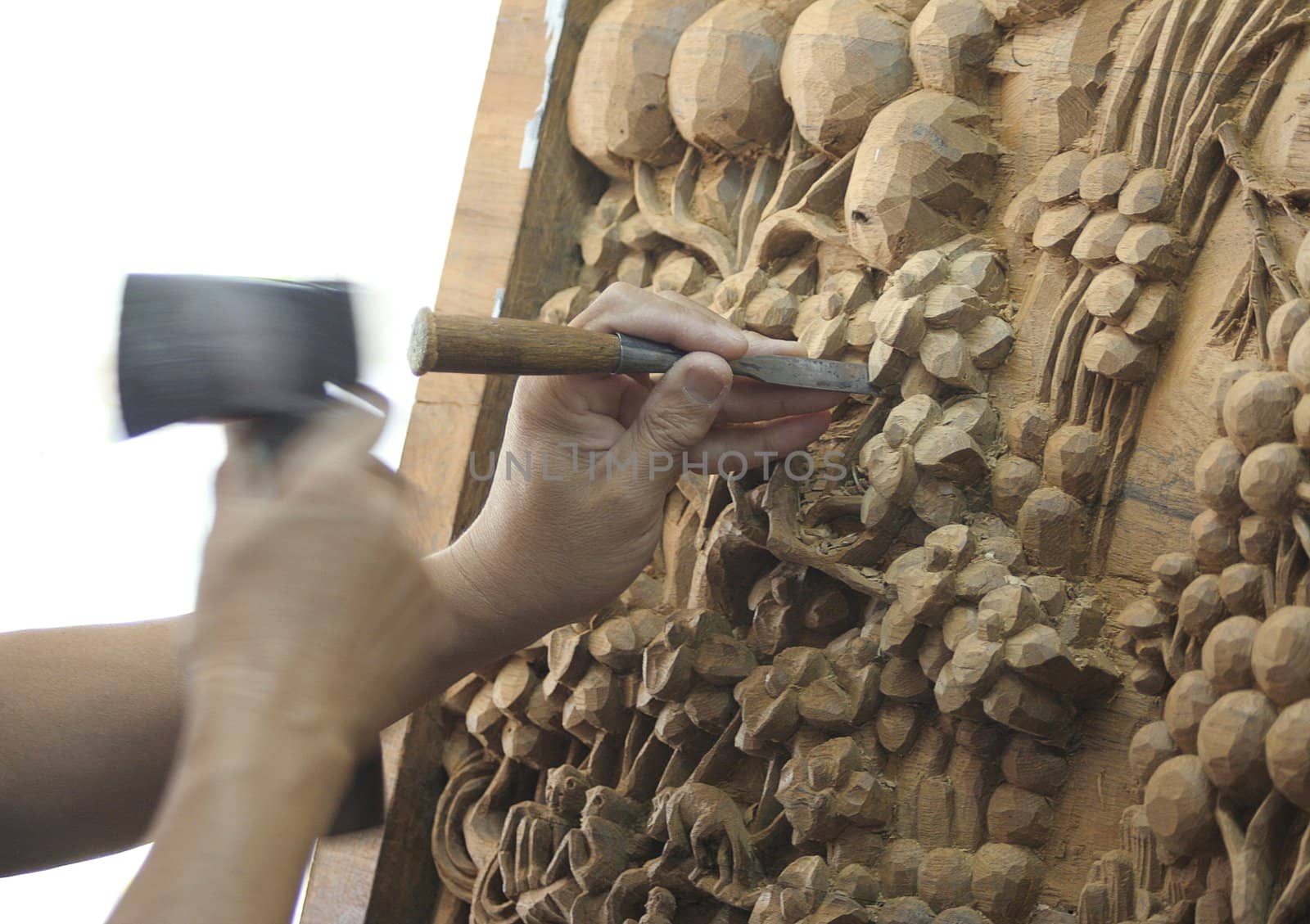 Wood carving