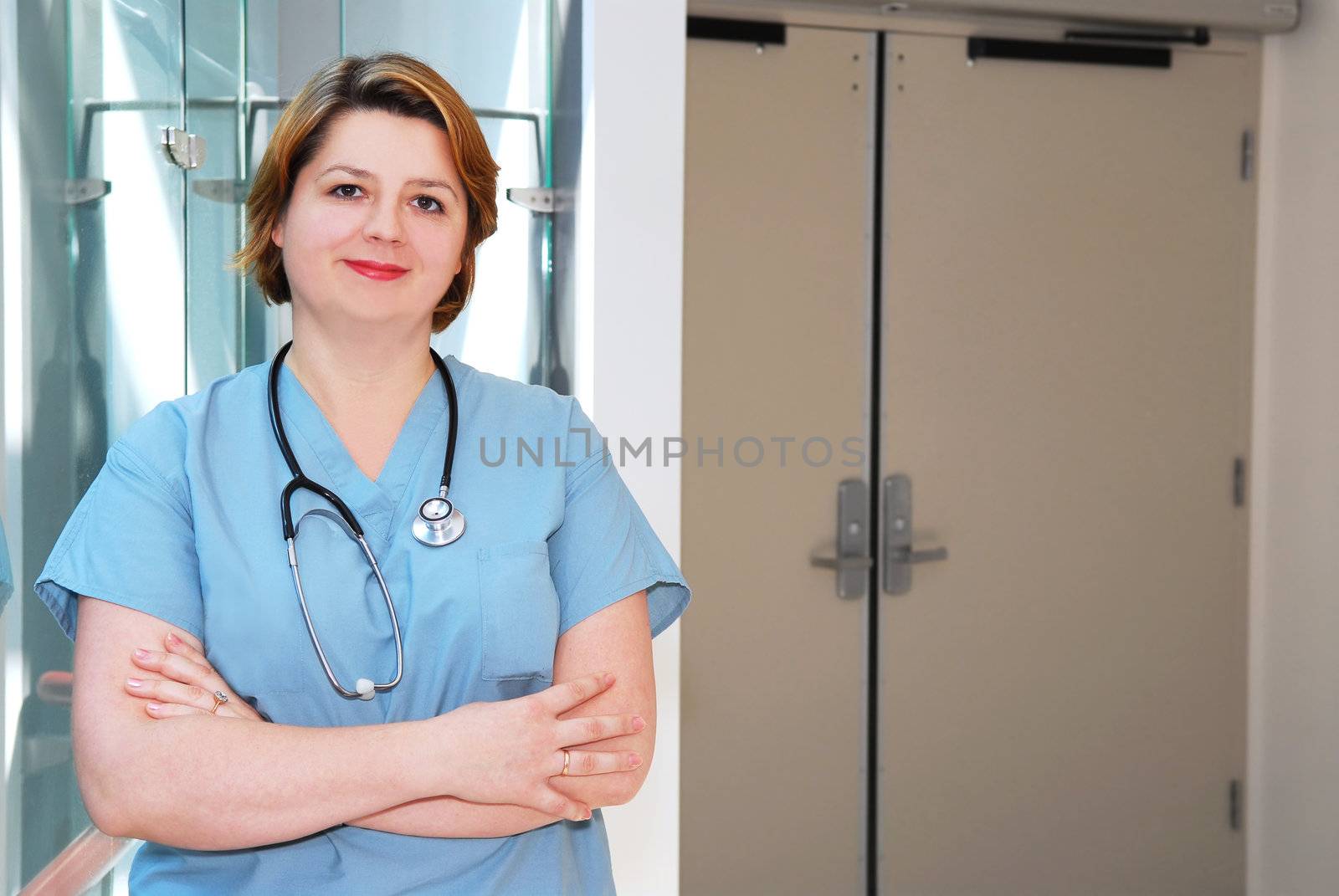Nurse in a hospital by elenathewise