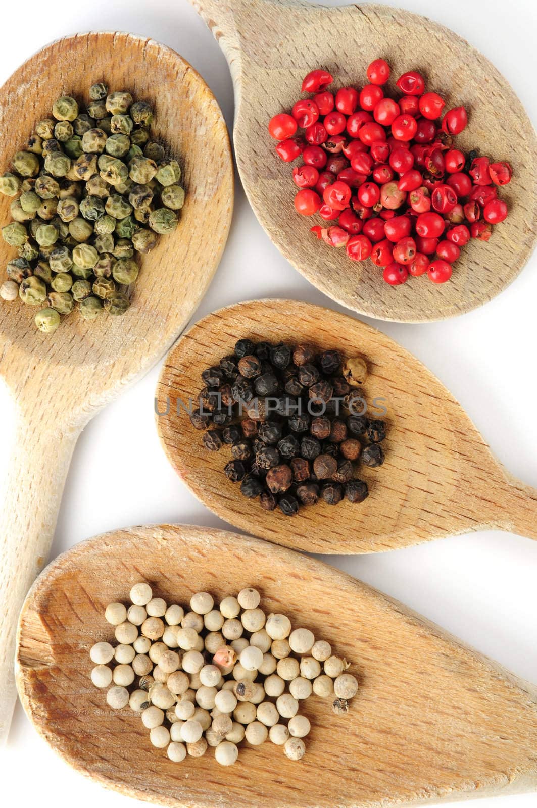 Assorted peppercorns by elenathewise