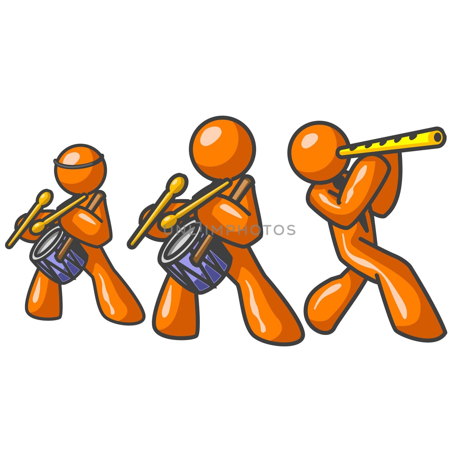 Orange Man Musical Group by LeoBlanchette