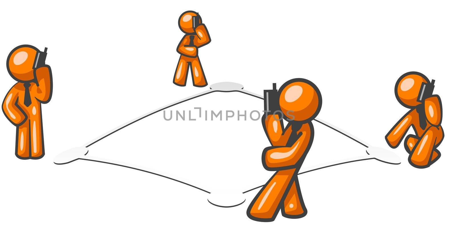 Orange Man Networking by LeoBlanchette