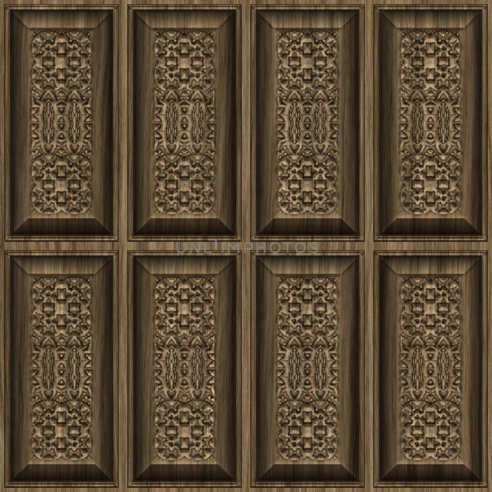 carved wood panels by clearviewstock