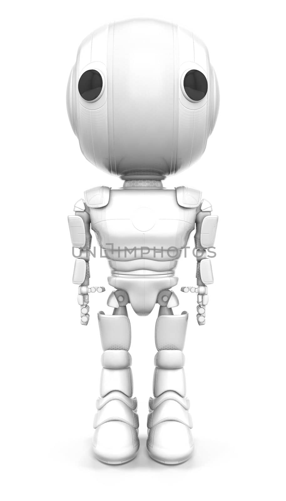 Robot Standing Straight Looking Forward by LeoBlanchette