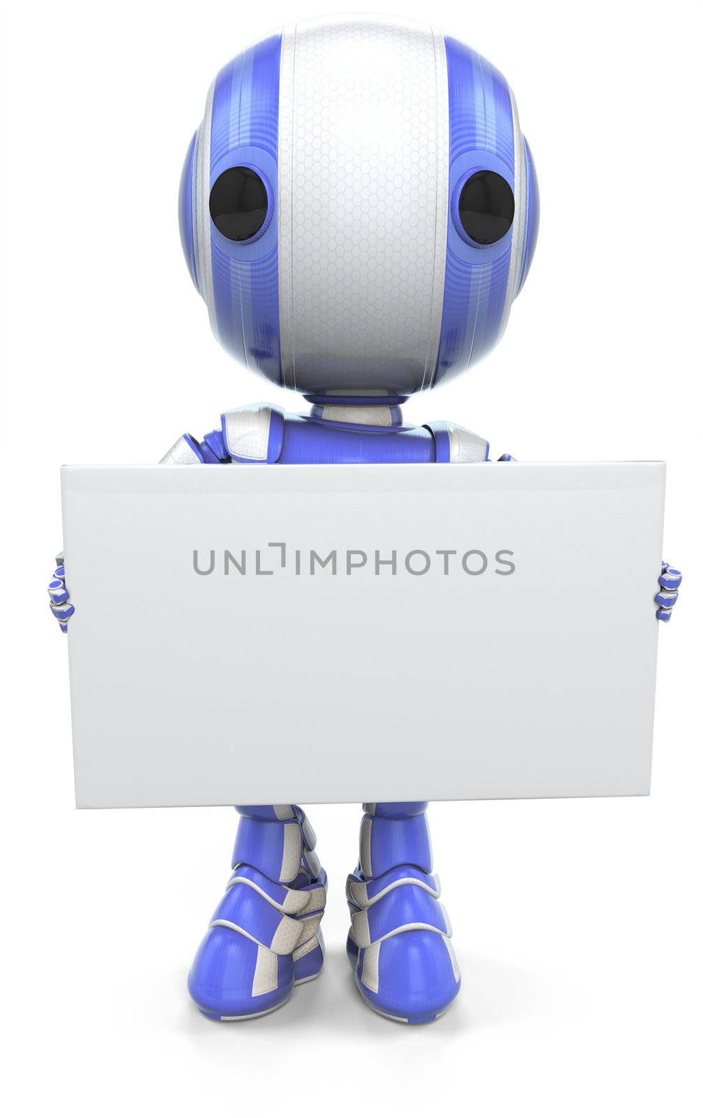 Robot Holding Sign by LeoBlanchette