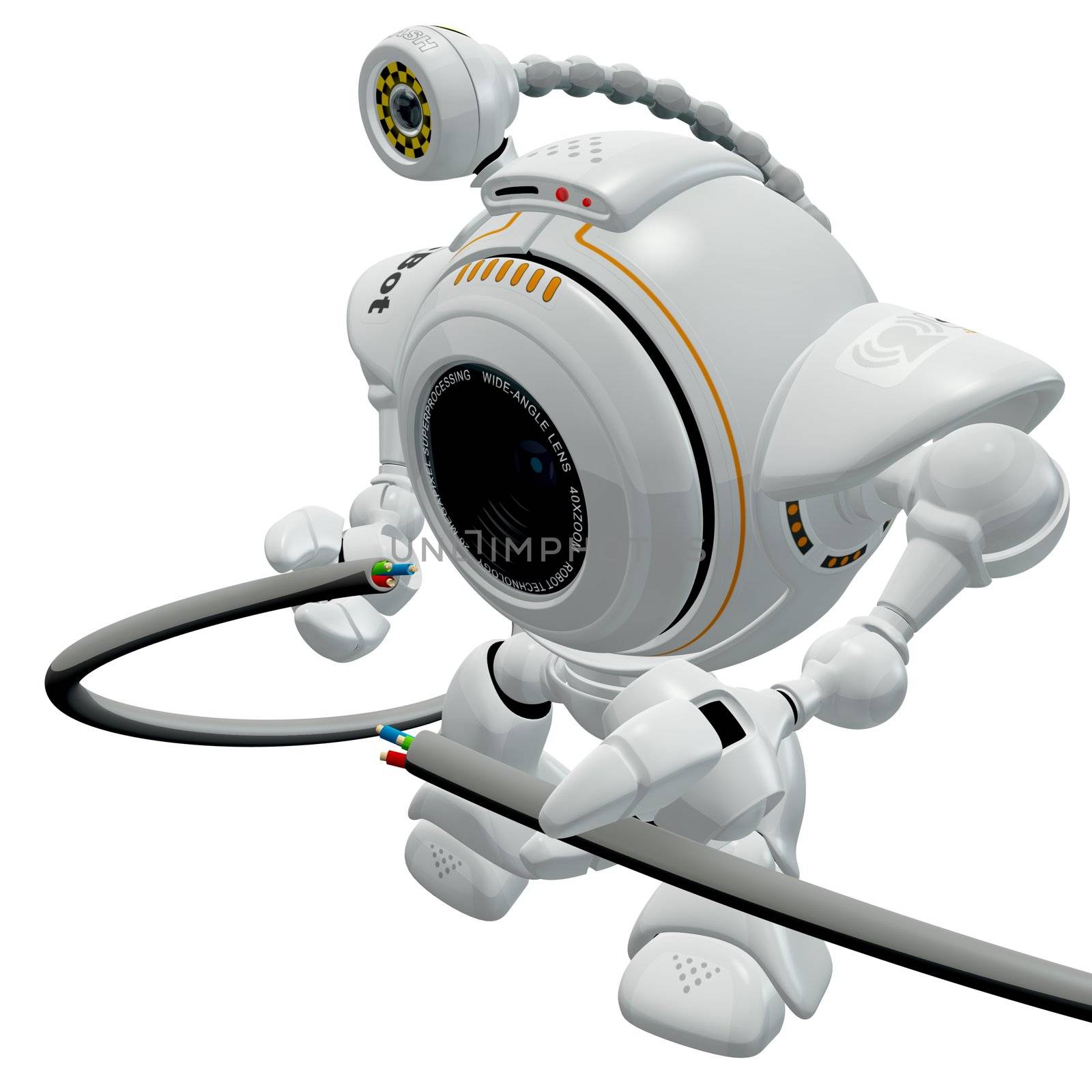 Robot Web Cam Fixing Cord by LeoBlanchette