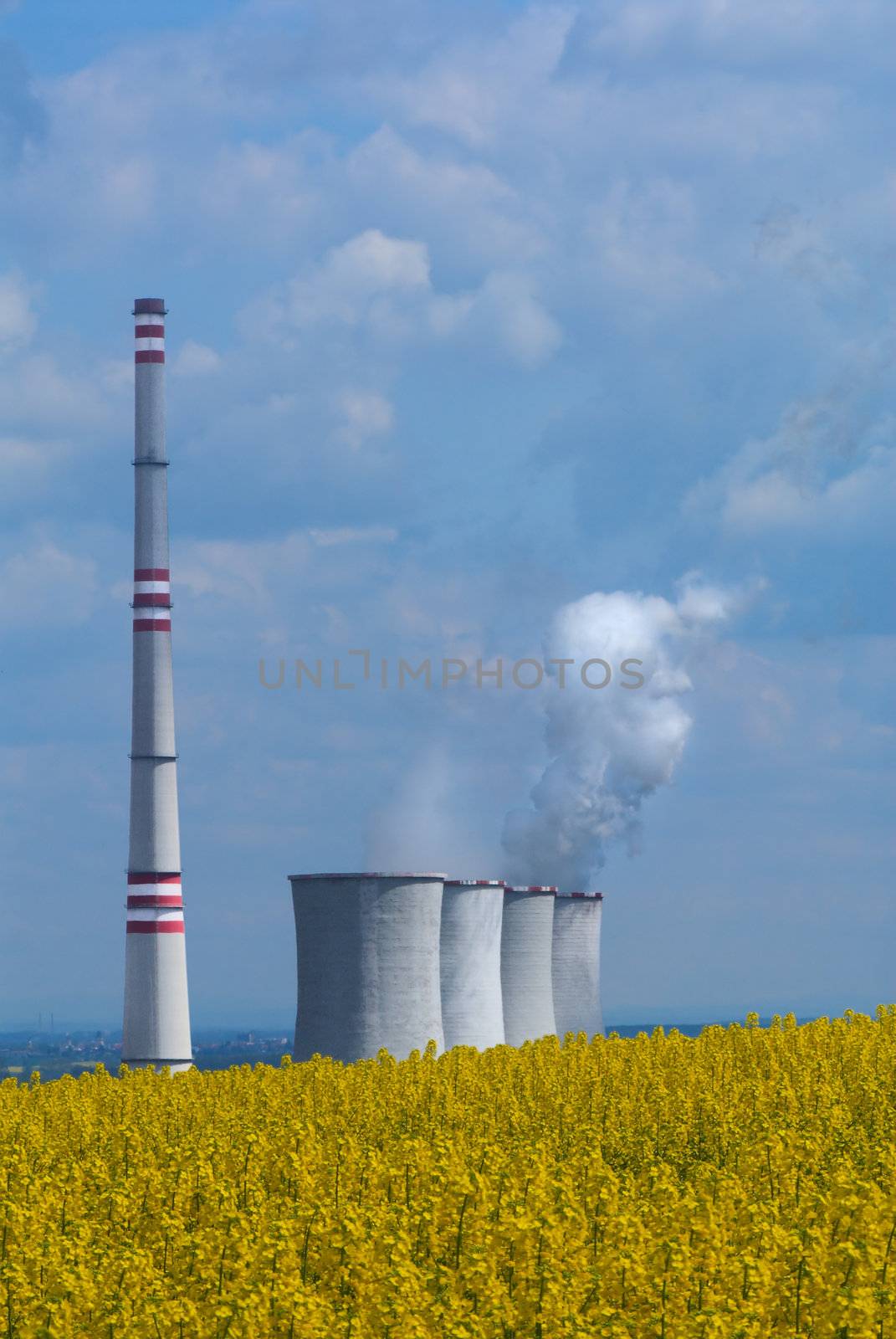 Pipes of power station by Kamensky