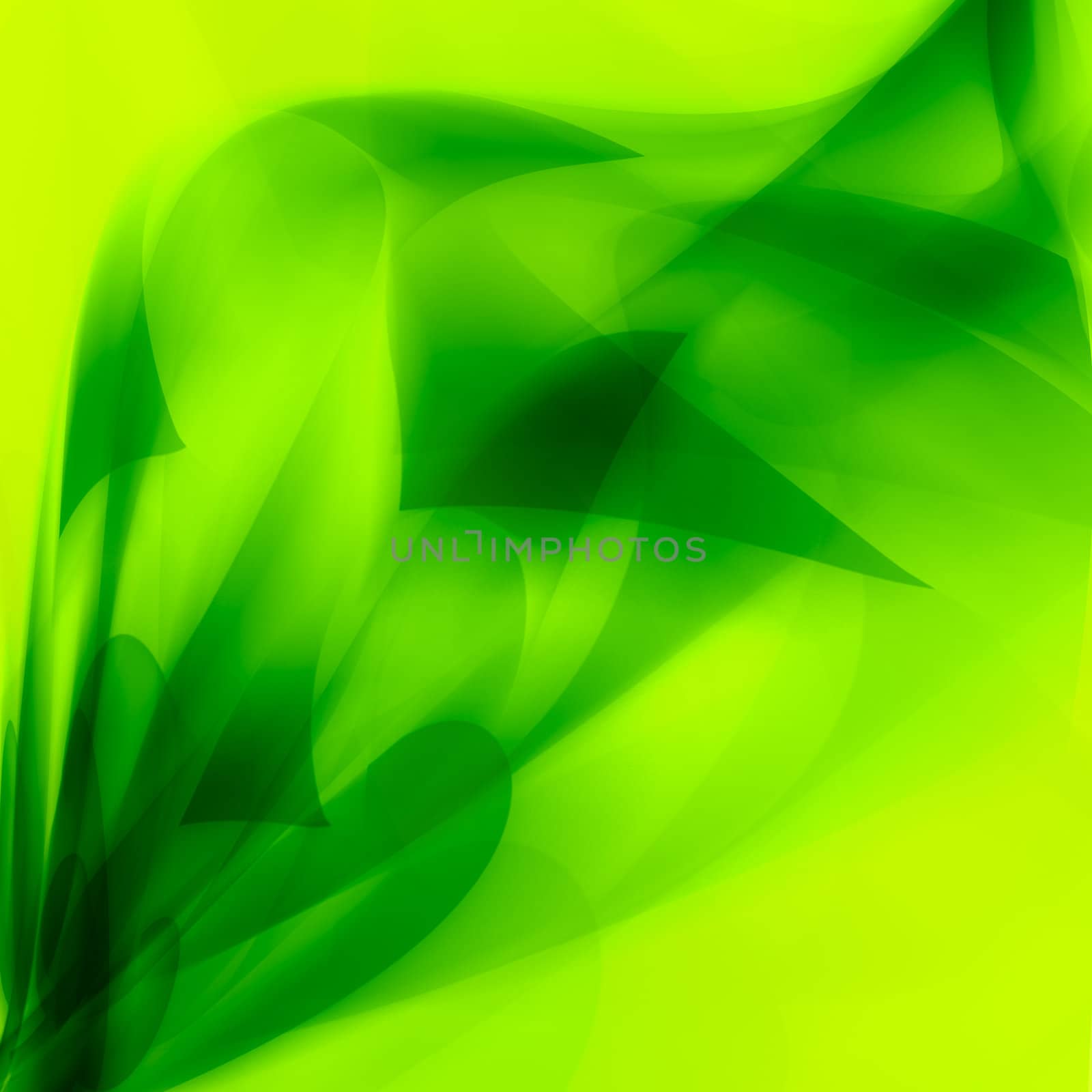 Abstraction. Movement in green acid space