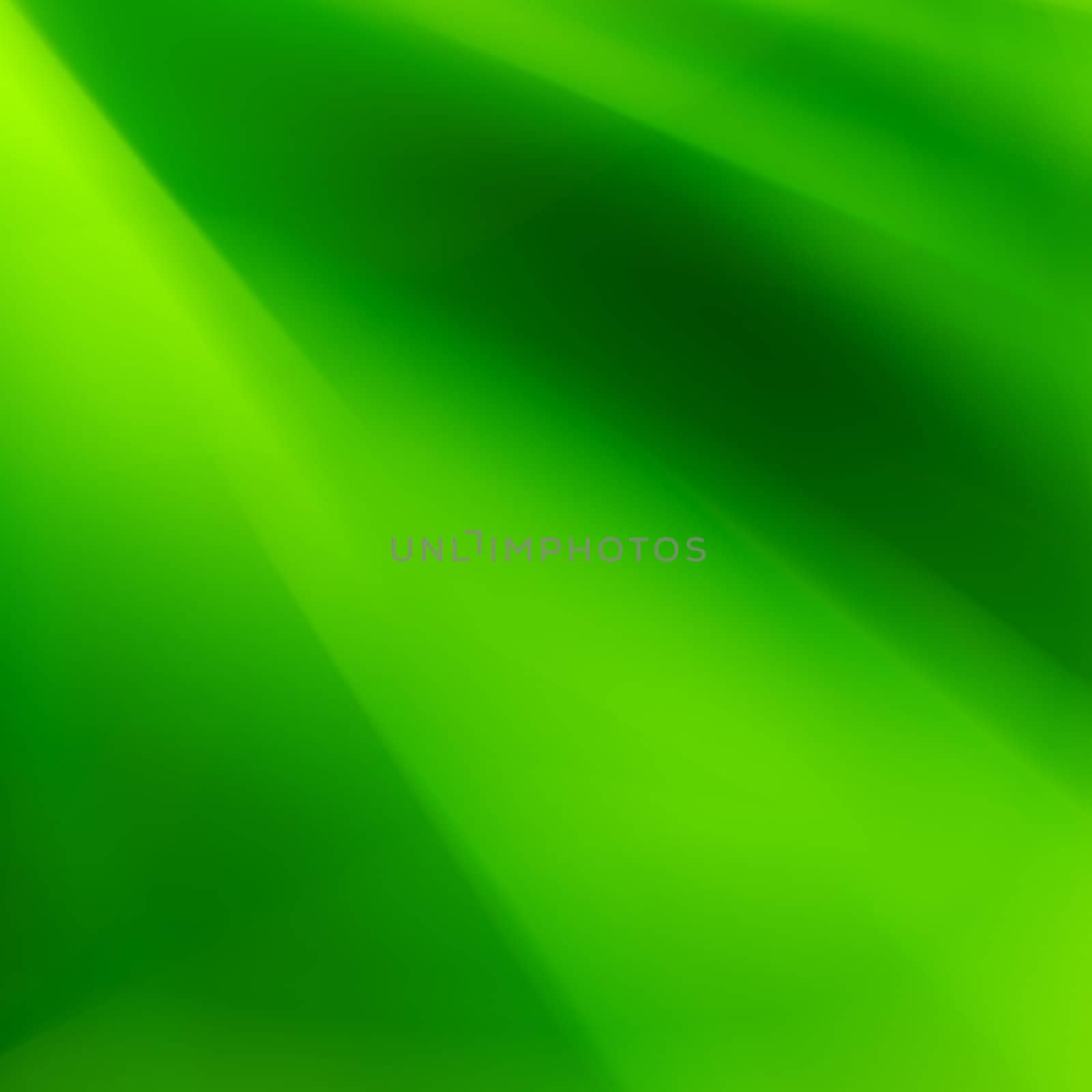 Abstraction. Mystical lighting in green  space