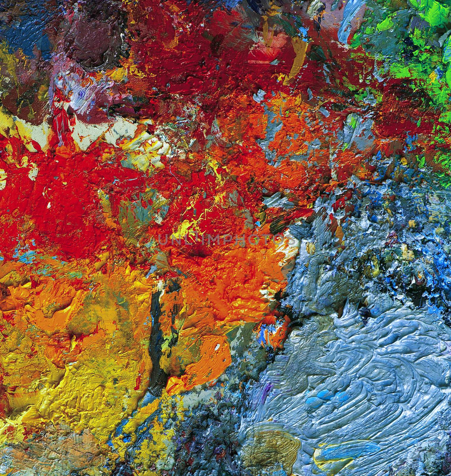 Dry oil artist palette by Kamensky