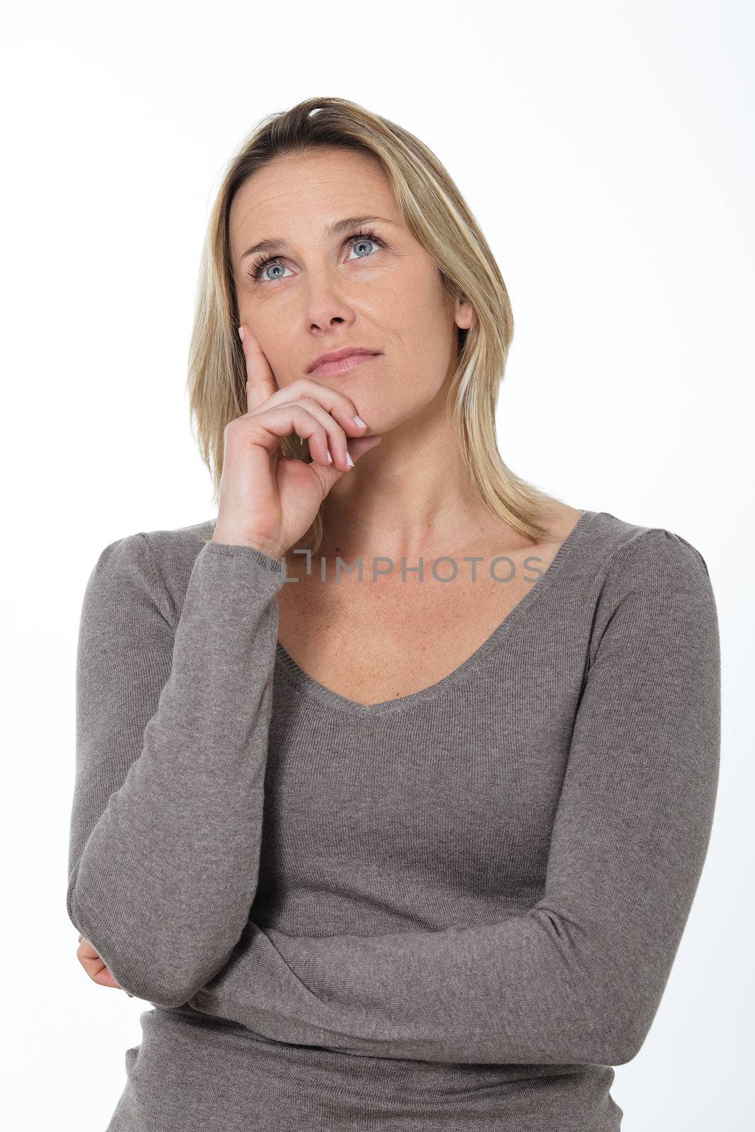 pensive woman by vwalakte
