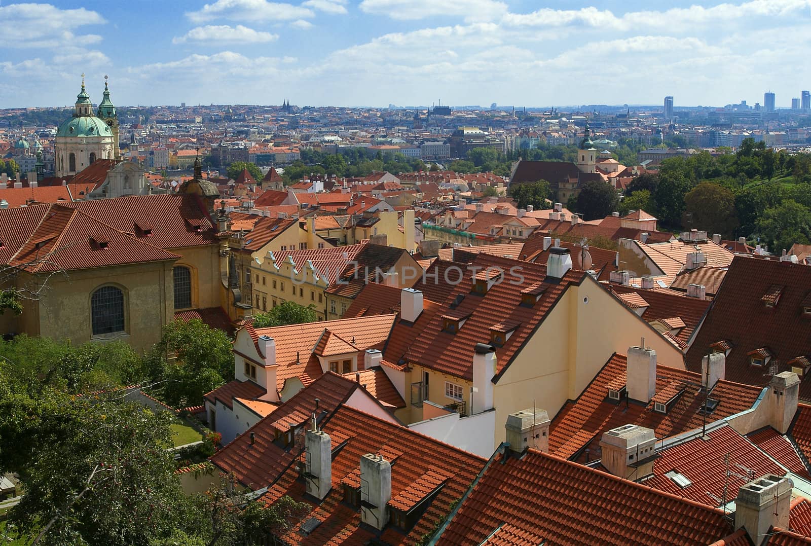 Prague roofs by Kamensky