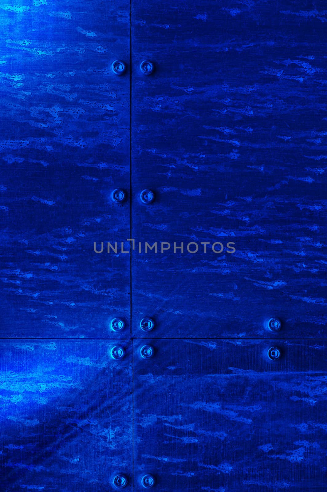 Background. Metal texture in blue color