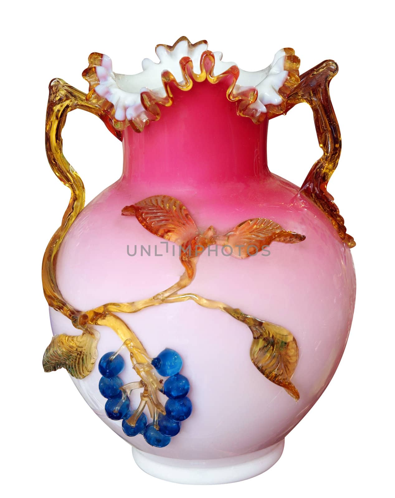 Ornate Antique Vase isolated with clipping path