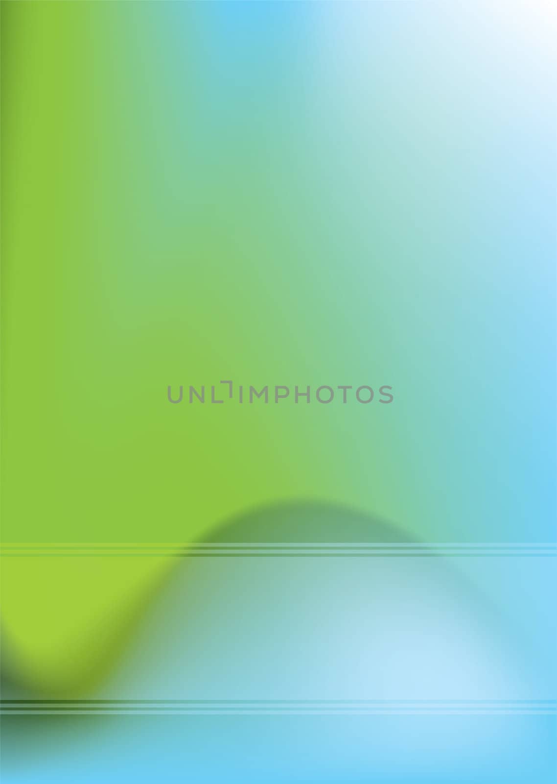 Abstract background with blue and green blurred effect