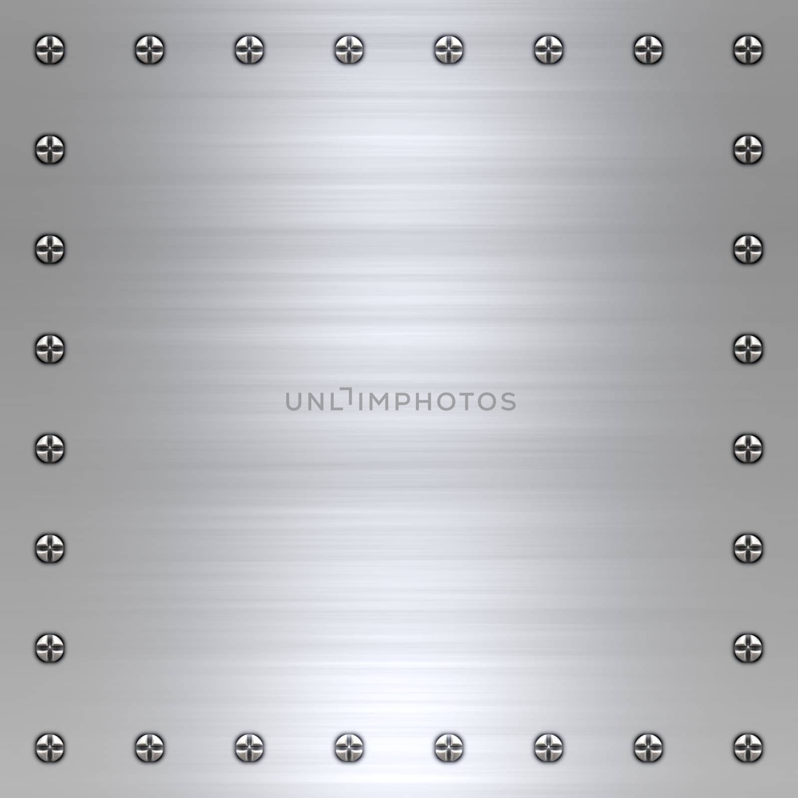 great background image of brushed steel or alloy with screws