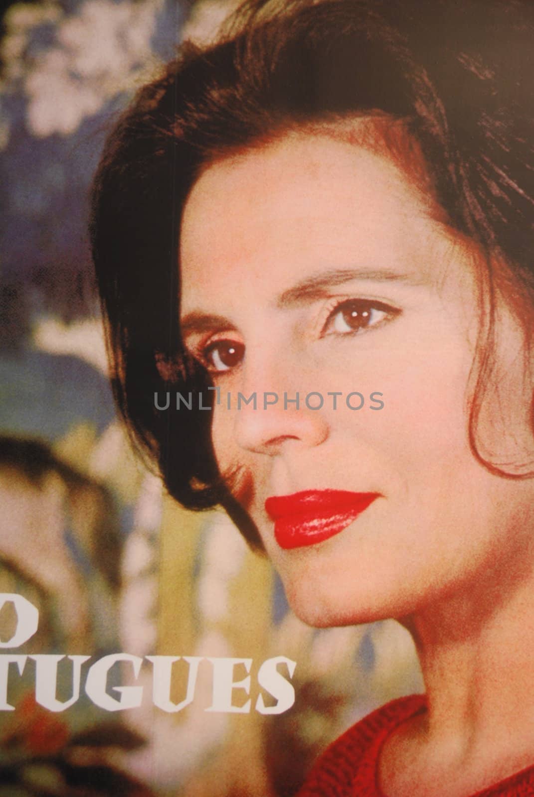 famous Fado singer exhibition of Amalia Rodrigues at Electricity Museum in Lisbon, photo taken on October 9th, 2009